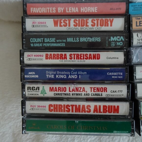 Lot Of 16 Music Cassette Tapes Mixed Bundle Easy Listening Streisand Mathis Xmas - Picture 4 of 9
